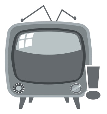 television set retro icon