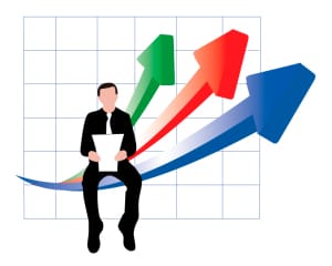 successful businessman reporting vector