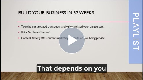 video shot of build your business playlist